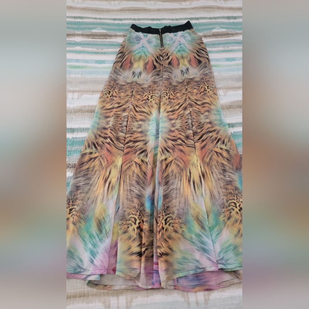 bebe Animal-print Flowy Pants